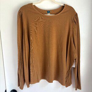 Old Navy Long Sleeve Tee | Size: 3X | Color: Tan